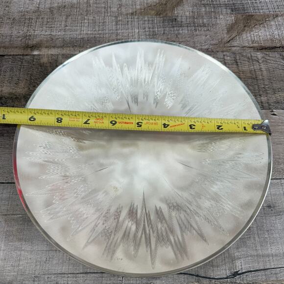 Vintage MCM Metal Serving Tray Dinner Plate - Picture 2 of 9